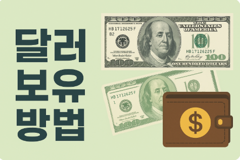 달러 보유 방법