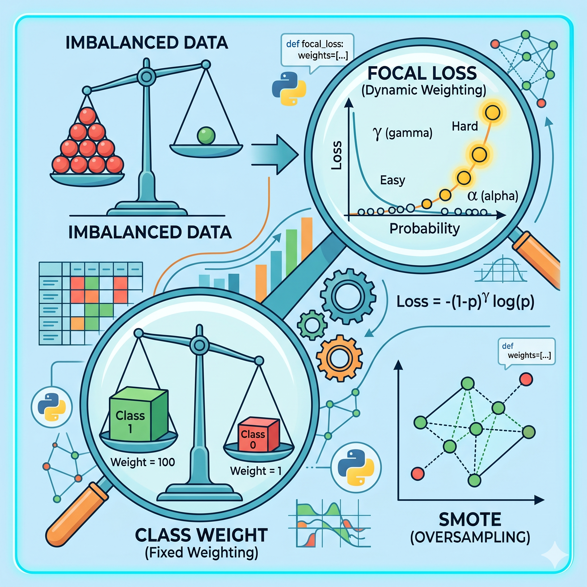 Focal Loss vs Class Weight