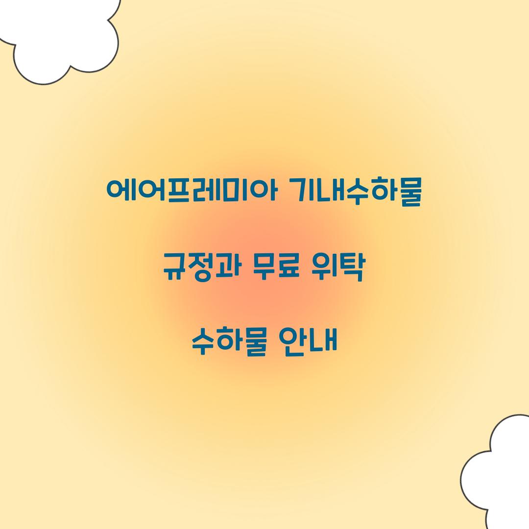 에어프레미아 기내수하물