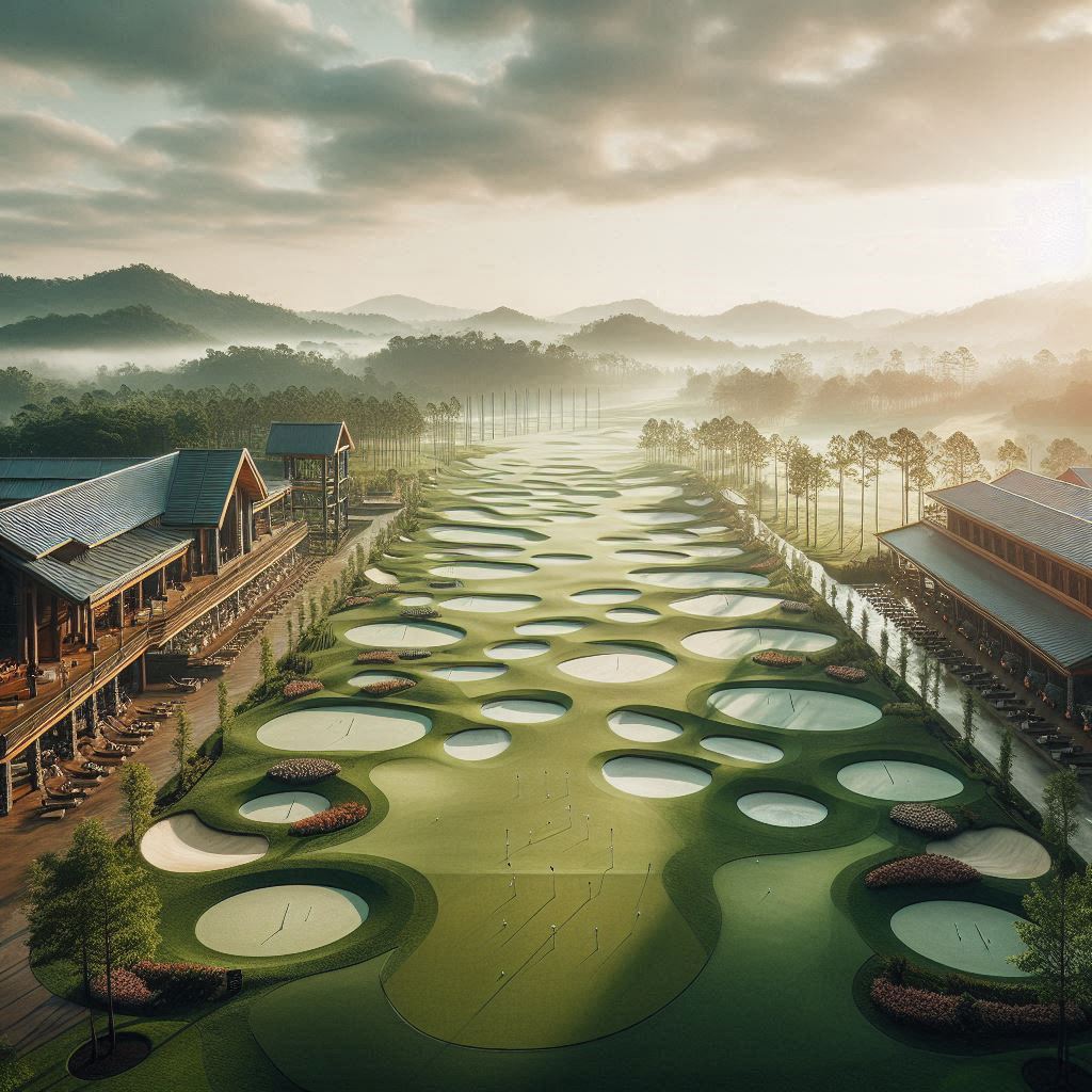 실외골프연습장 배경