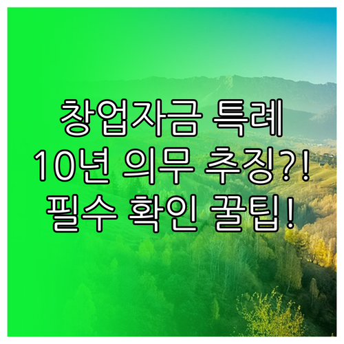 창업자금 증여세 특례 신청 전 필수 ..