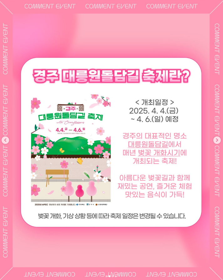 경주 벚꽃 축제