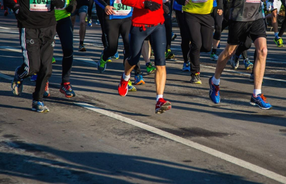 마라톤대회에 참여한 선수들