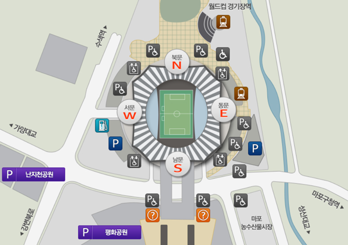 상암 월드컵경기장 주차장