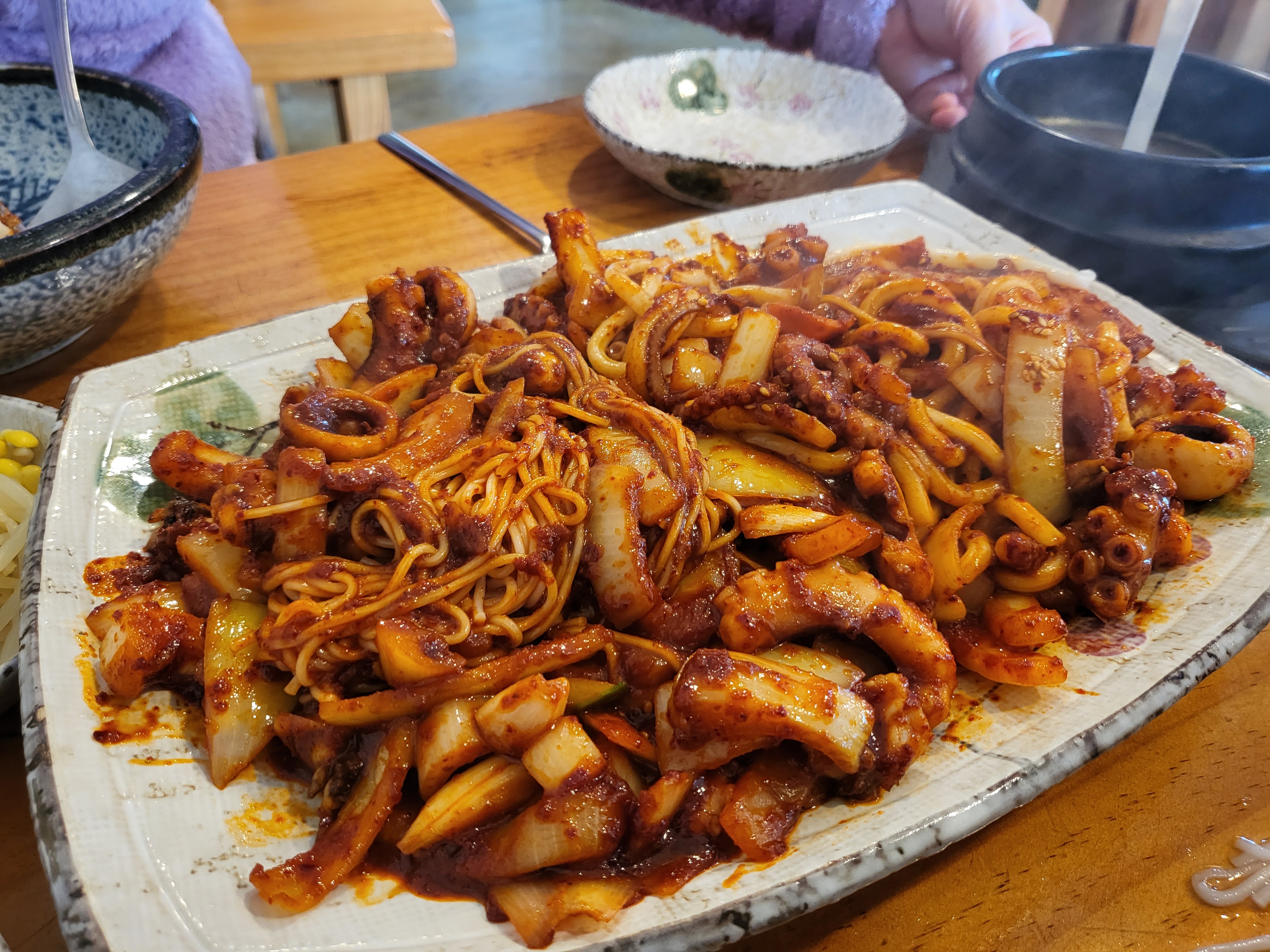 춘천 시골길 낙지볶음 소명과 우동사리