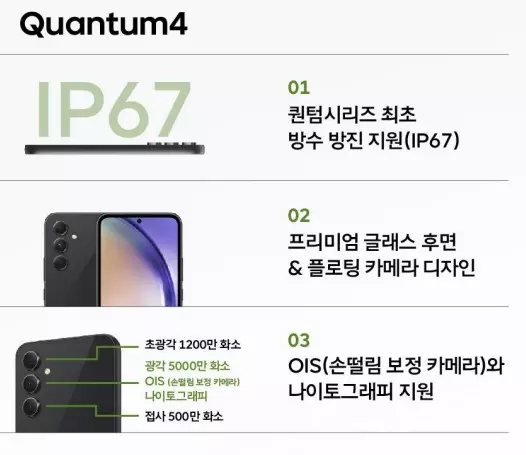 갤럭시 퀀텀4 스펙