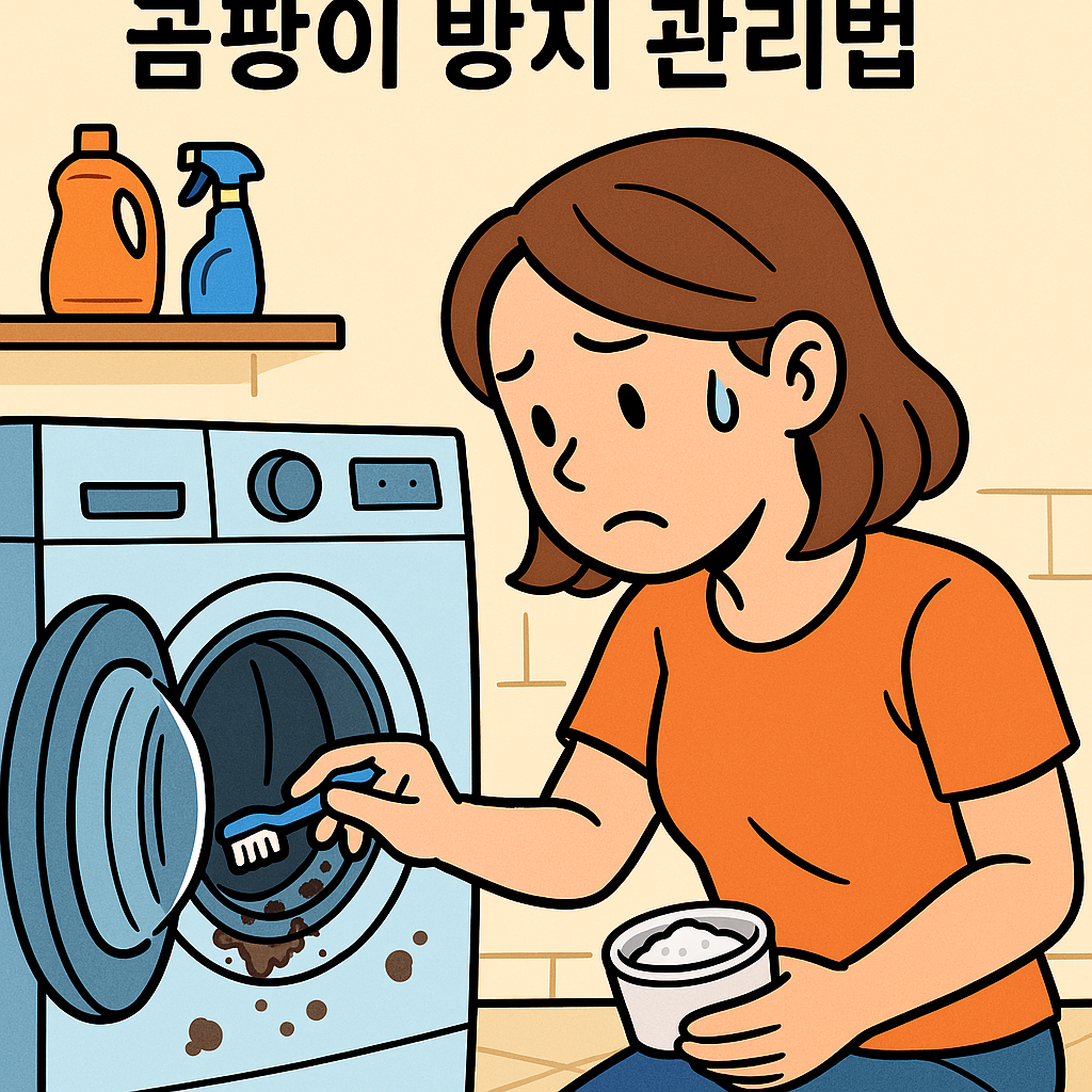 세탁기 냄새 제거와 곰팡이 방지 관리법