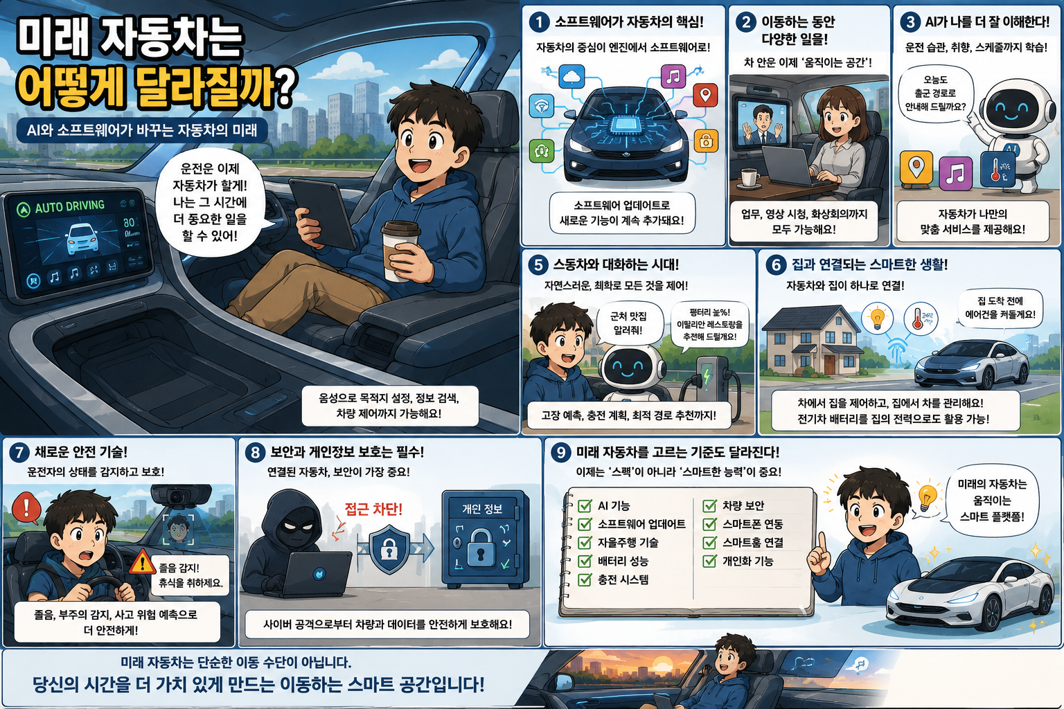 자동차가 운전자를 대신하는 시대, 우리는 차 안에서 무엇을 하게 될까?