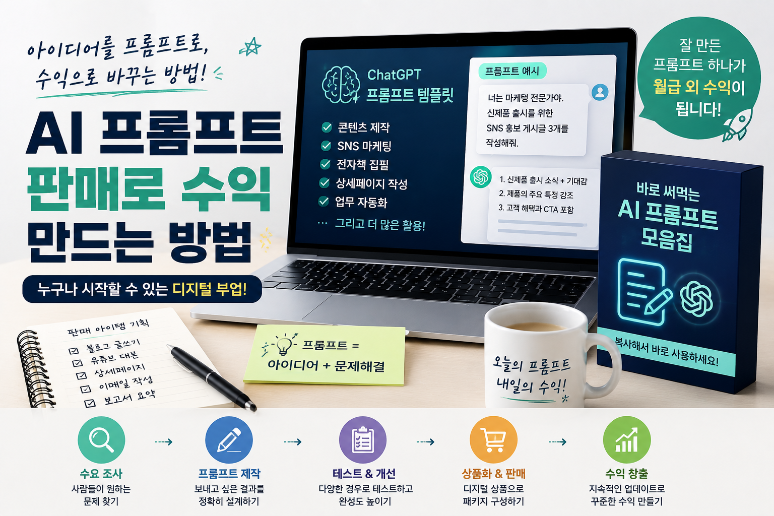 AI 프롬프트 판매로 수익을 만드는 방법