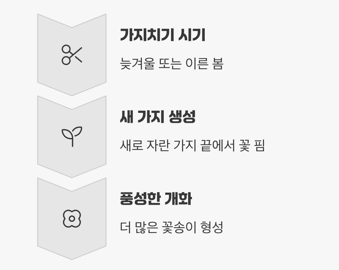 꽃을 더 많이 보게 하는 '용기 있는 가지치기'