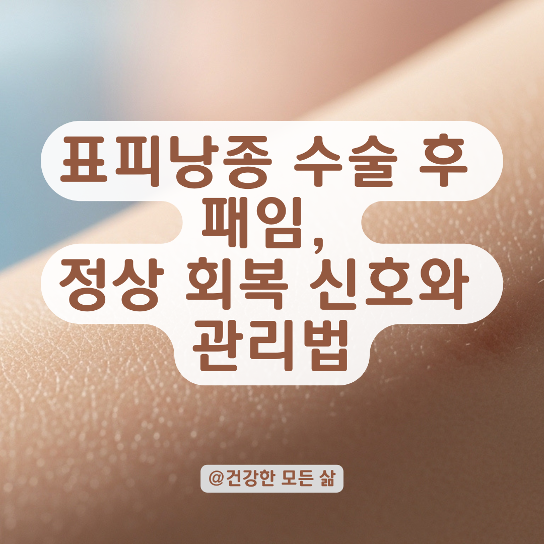표피낭종 수술 후 패인 상처 관리, 흔한 오해와 올바른 회복 방법 필독!