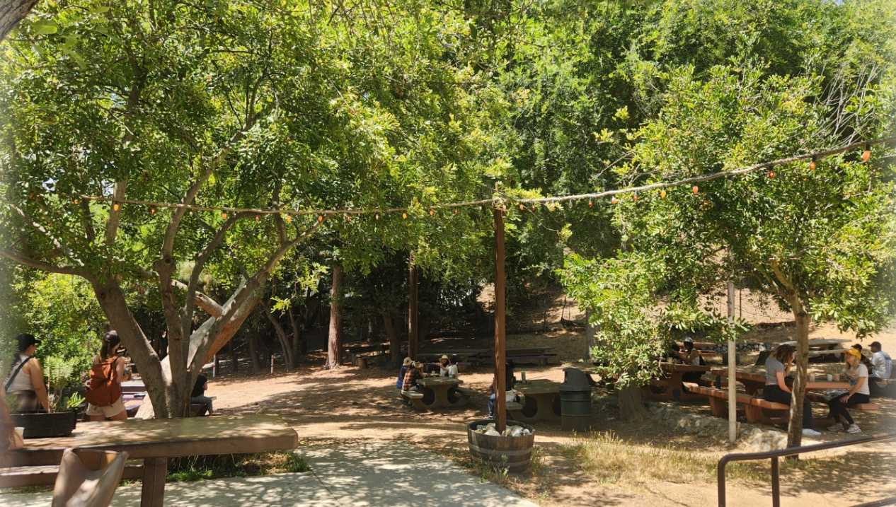 카페 트레일 야외 테이블 이미지