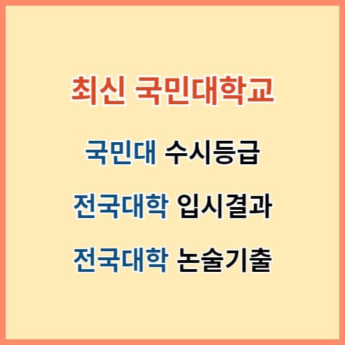 국민대 수시등급 섬네일 이미지