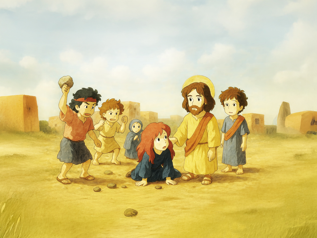 25년 4월 6일 말씀 카드 성경구절 : 너희 가운데 죄 없는 자가 먼저 저 여자에게 돌을 던져라. (요한 8,7)