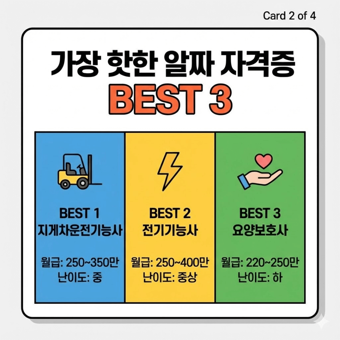 50대 자격증 추천 순위 TOP 10 및 국비지원 무료 취득 방법