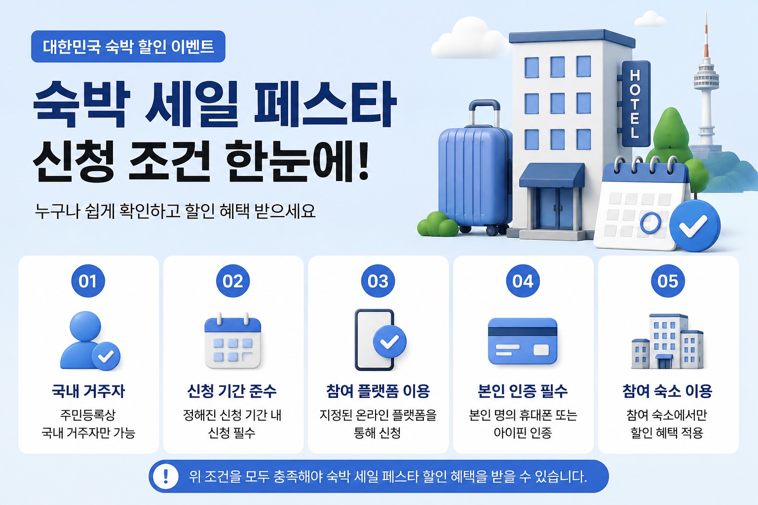 숙박 세일 페스타 이벤트 안내 이미지