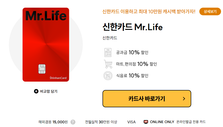 연회비 및 혜택