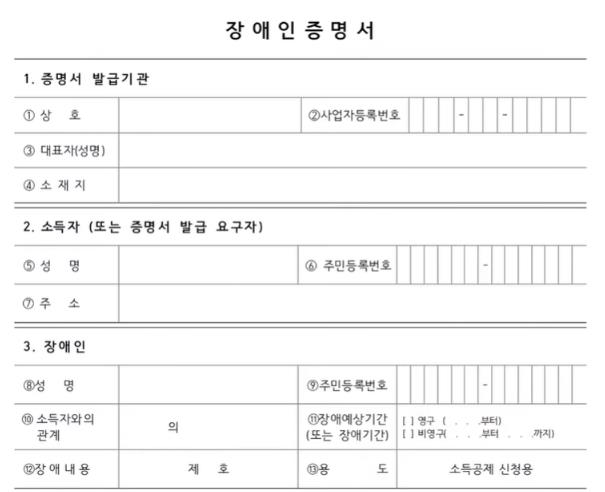연말정산-인적공제-장애인-추가공제-시-제출서류