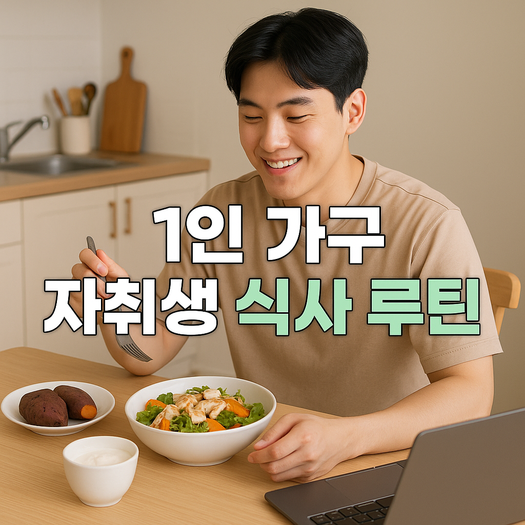 자취생의 깔끔한 식사 루틴