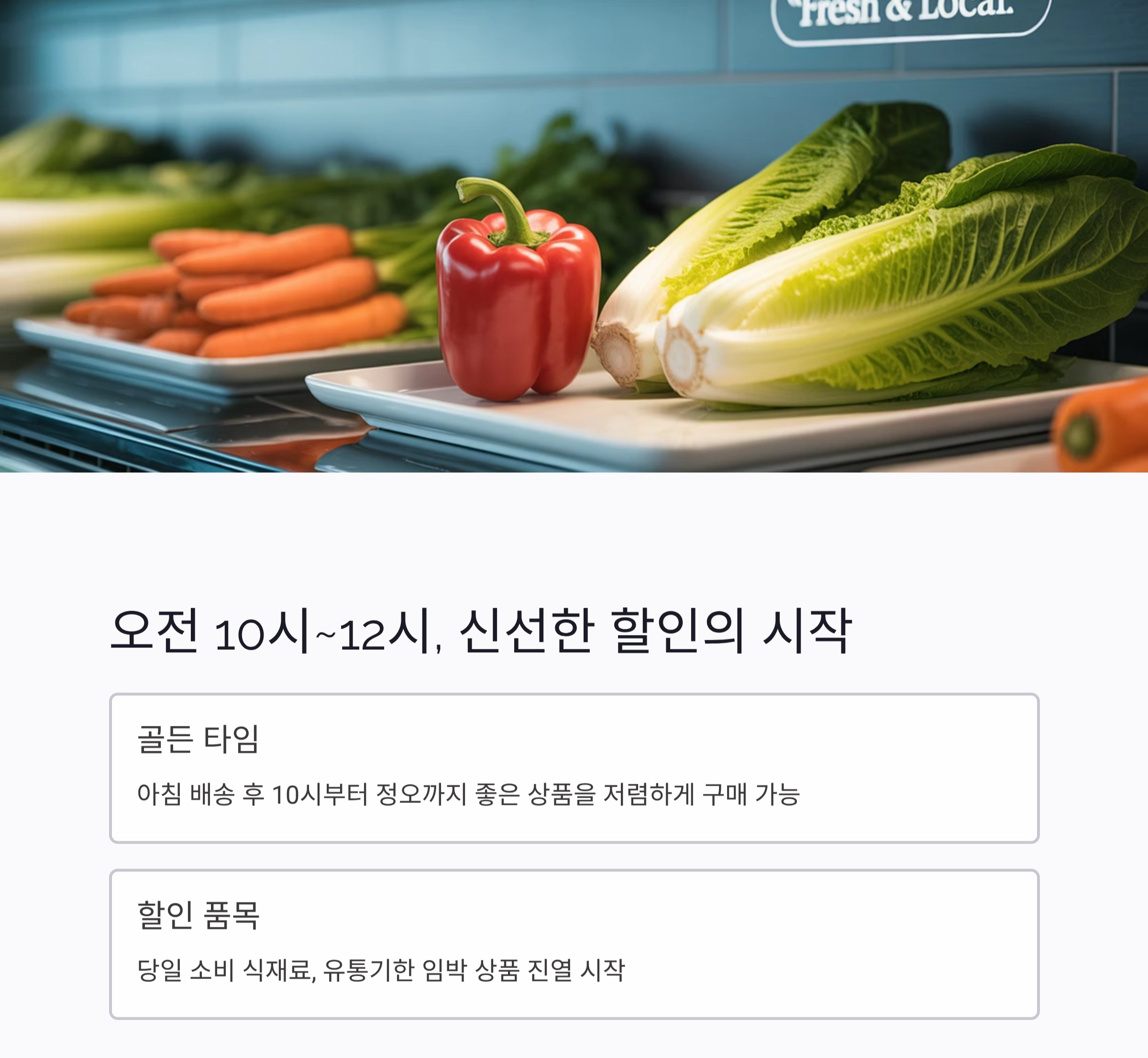 식자재 마트 언제가 제일 쌀까? 요리 초보를 위한 장보기 시간 꿀팁