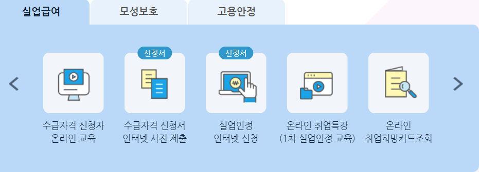 실업급여 신청방법 이직확인서