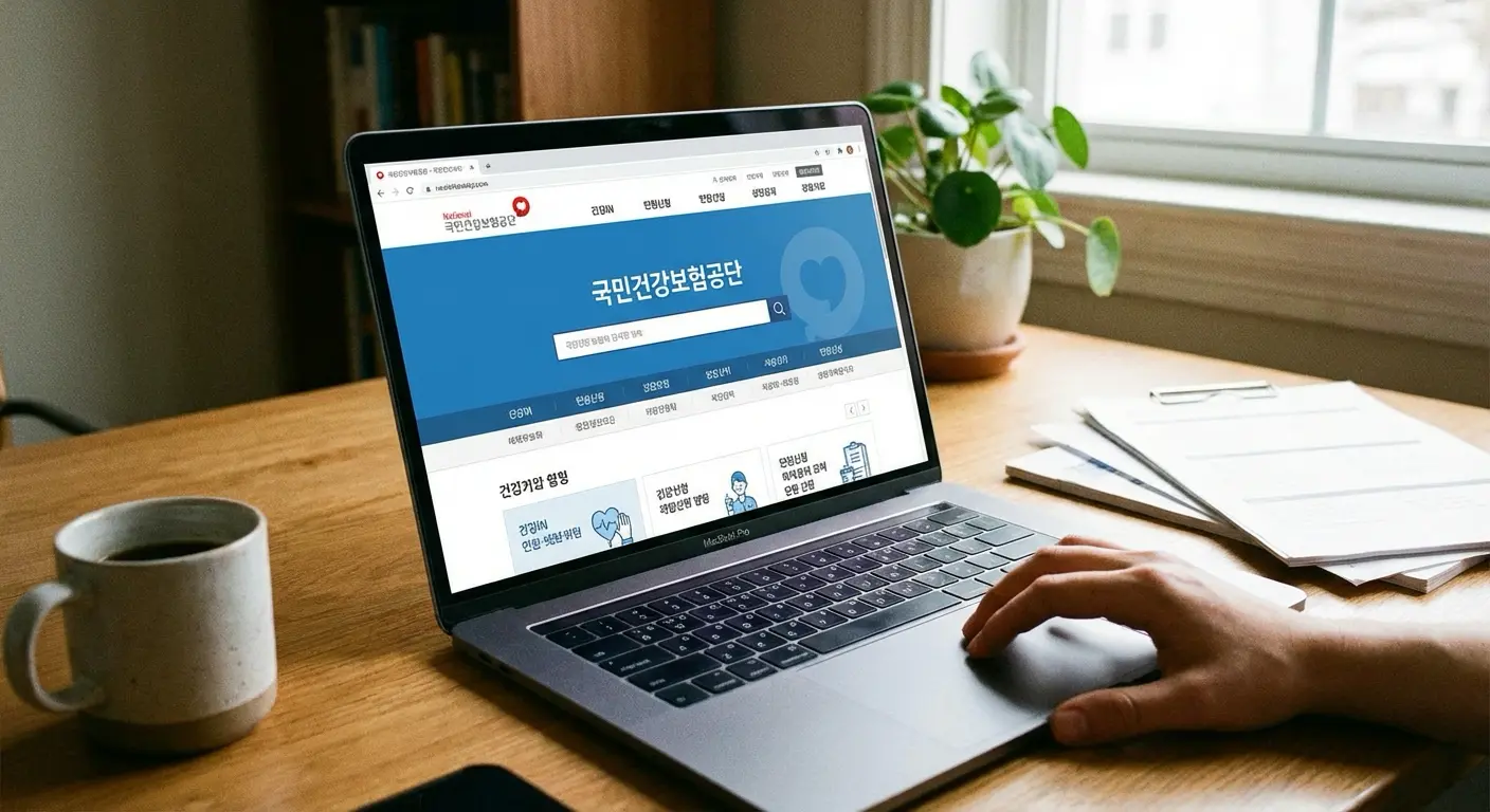 건강보험 환급금 조회 화면