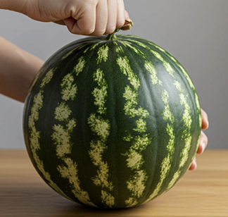 촉감과 소리로 익은 수박을 구별하는 방법