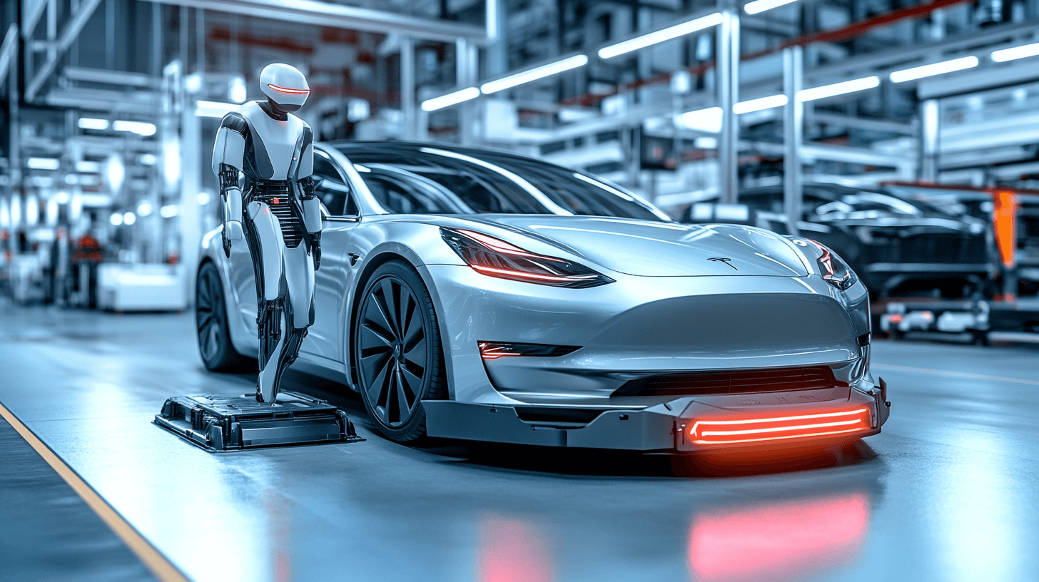 테슬라-자동차와-로봇-이미지