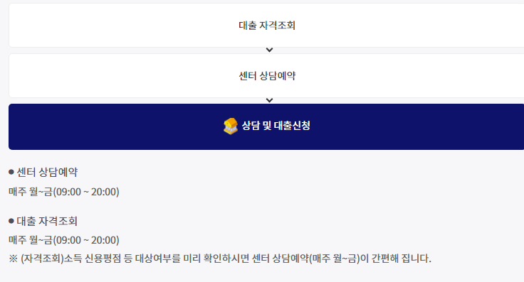 소액생계비 대출 신청방법