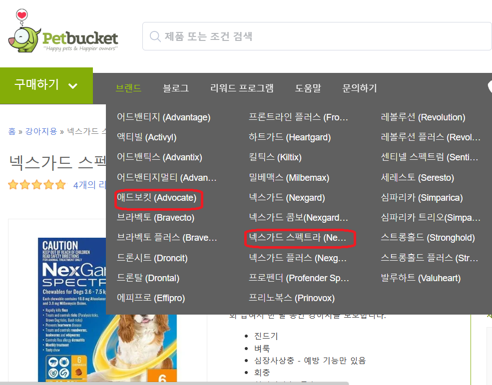 심장사상충약-구입