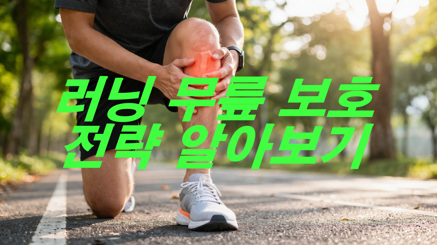 러닝 무릎 보호 전략 알아보기