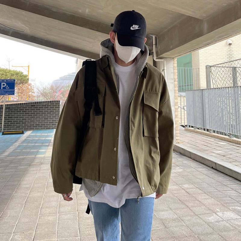 남자야상 자켓 숏야상 크롭 밀리터리 헌팅자켓