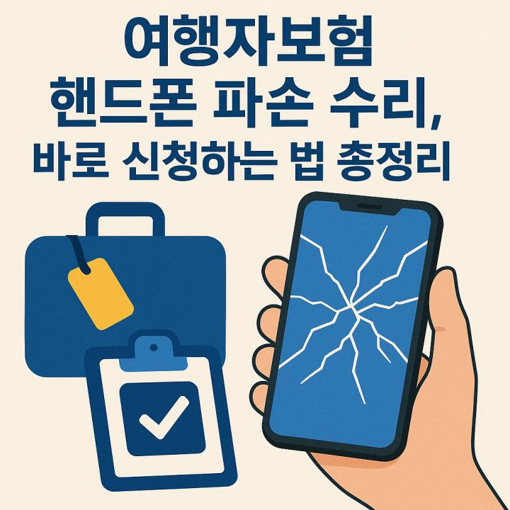 여행자 보험 핸드폰 파손 수리