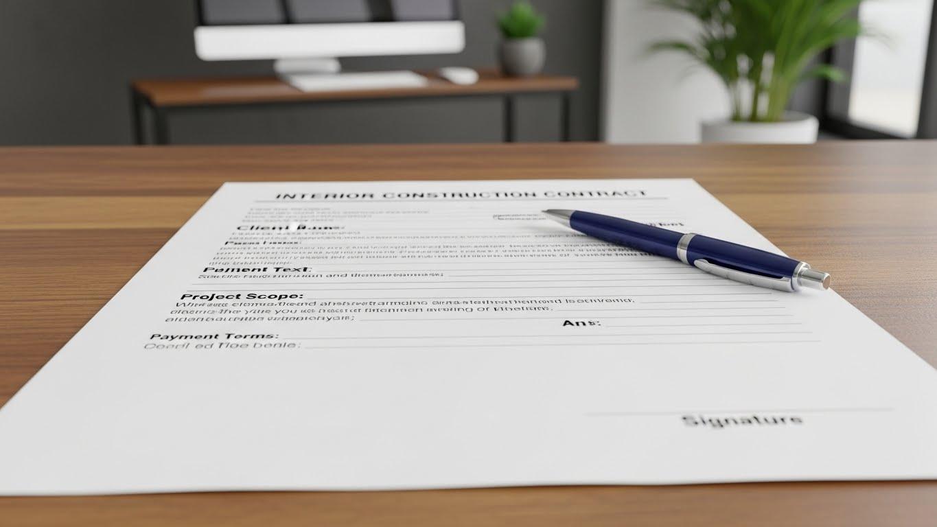 인테리어공사계약서양식