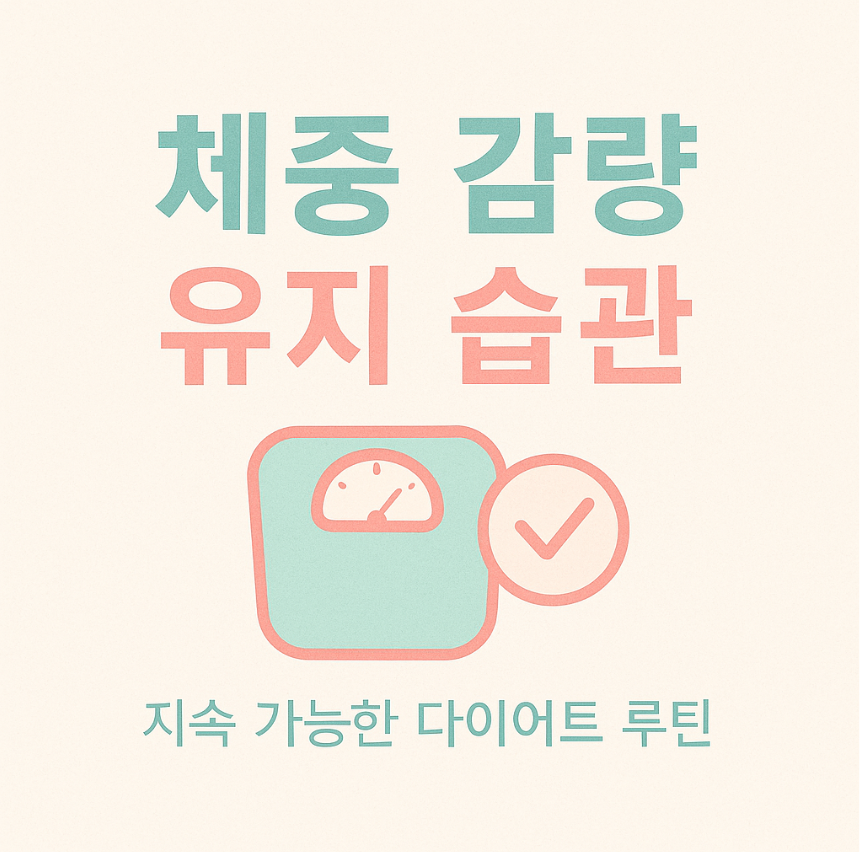 체중 감량 유지 습관, 다이어트 루틴