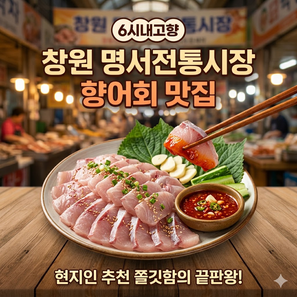 6시내고향&nbsp;창원&nbsp;명서전통시장&nbsp;향어회