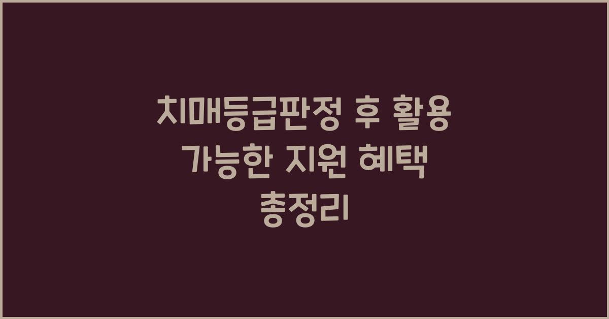 치매등급판정