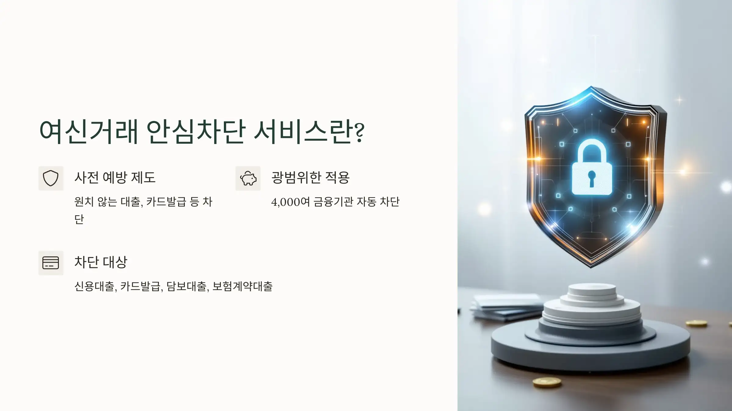 여신거래 안심차단 서비스 국민은행 신청 방법, 주의사항, 해제 방법