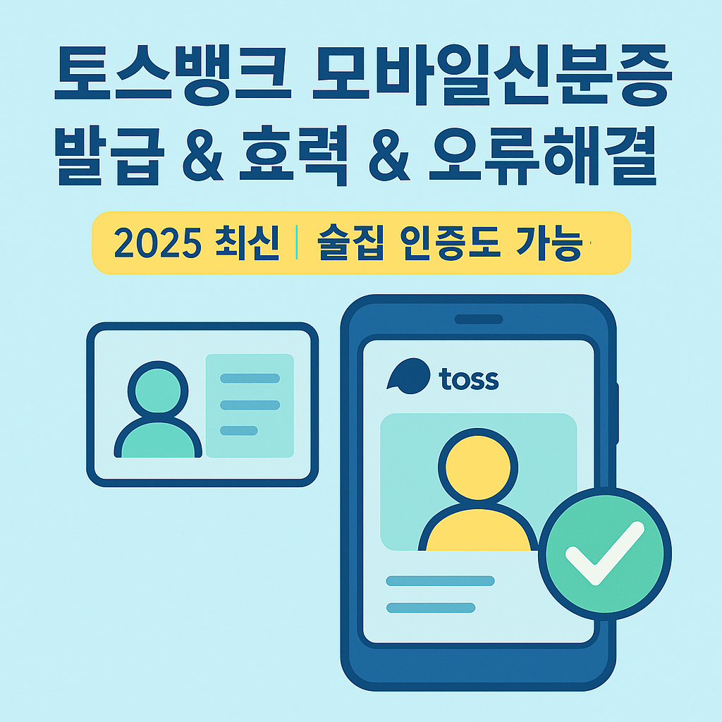 토스뱅크 모바일신분증 발급