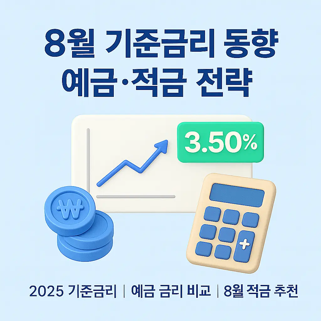 기준금리 동향 예금 금리 비교 그래프