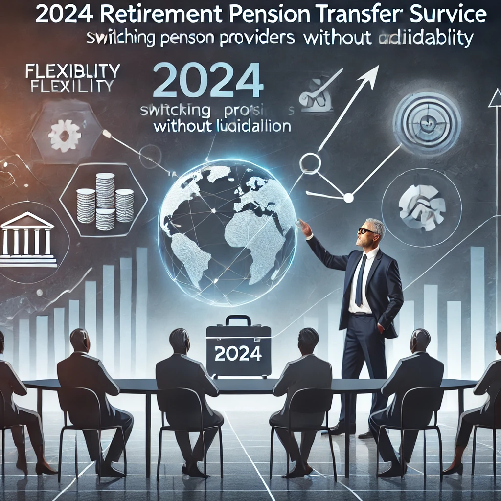 2024년 퇴직연금 이전 서비스를 소개하는 재무 상담 장면
