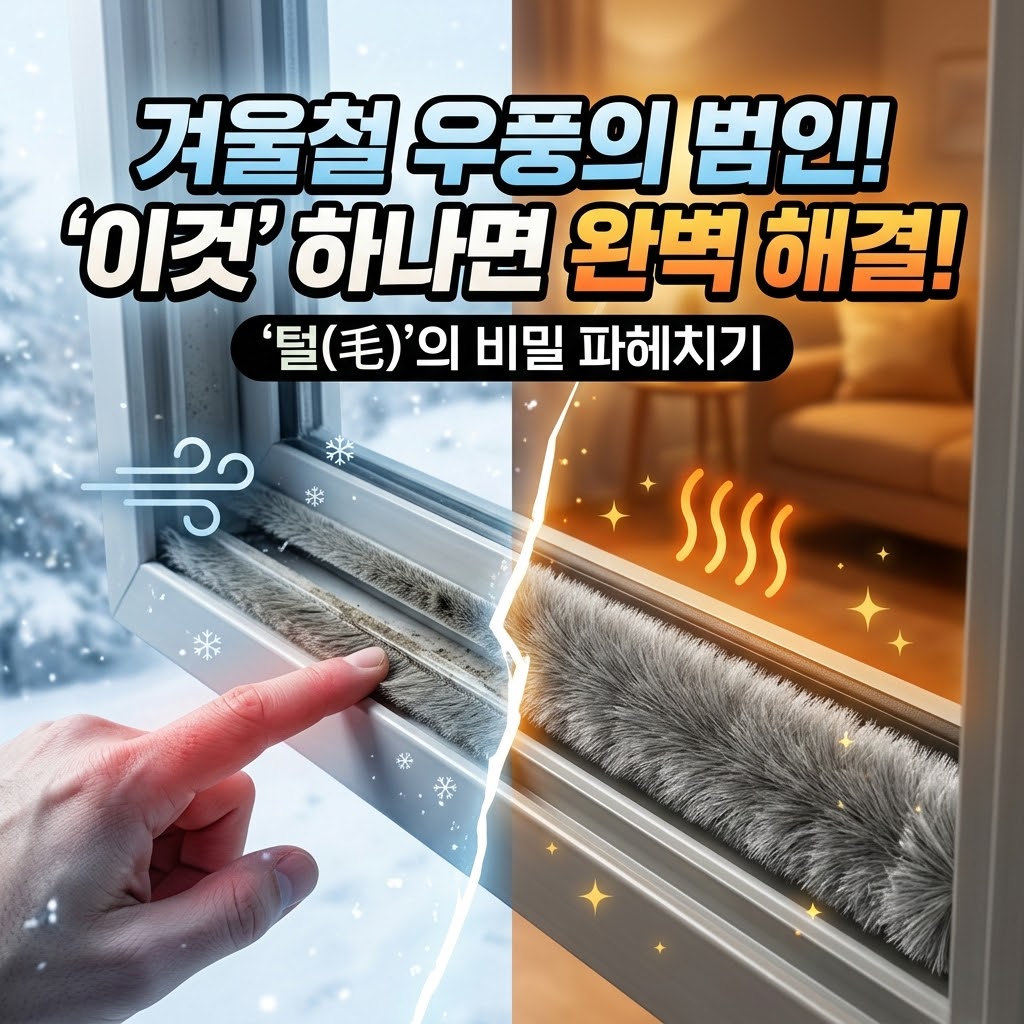 겨울철 우풍의 주범 샷시 모헤어(방풍털) 완벽 파헤치기