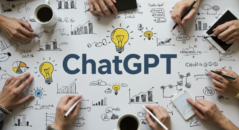 챗GPT와 함께 브레인스토밍하는 모습1