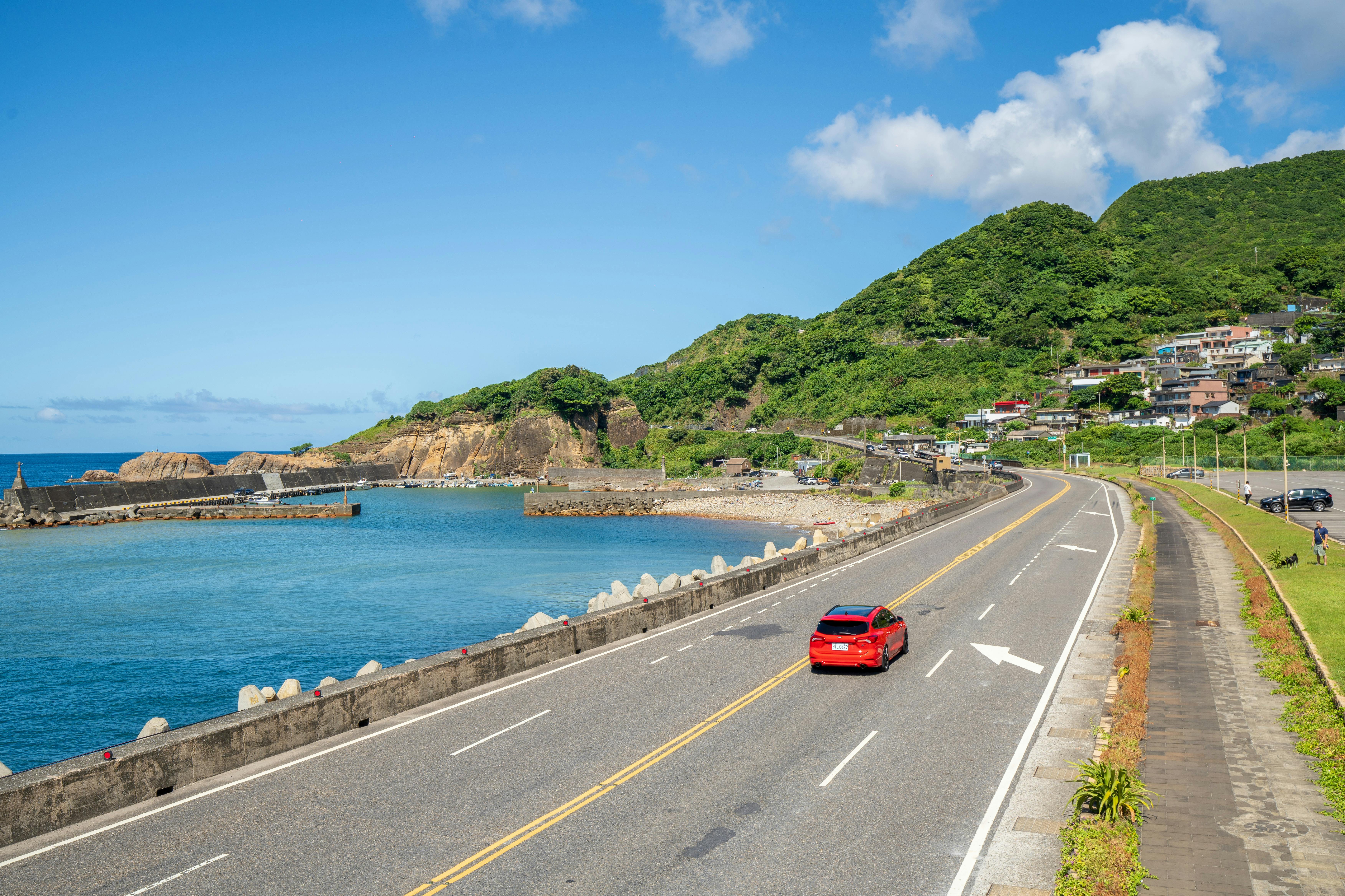 제주도 해안도로 렌트카 드라이브 풍경