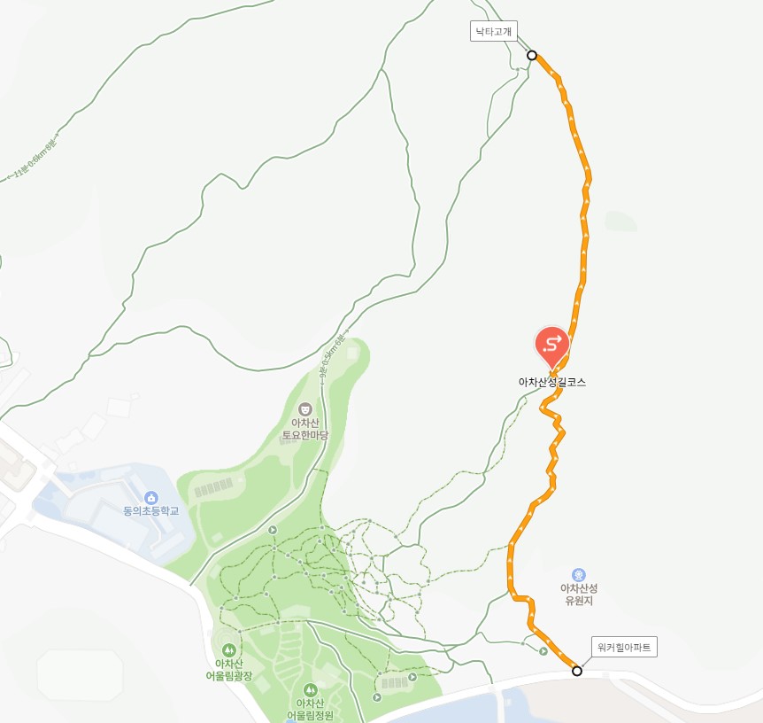 아차산 등산코스 소요시간 주차정보