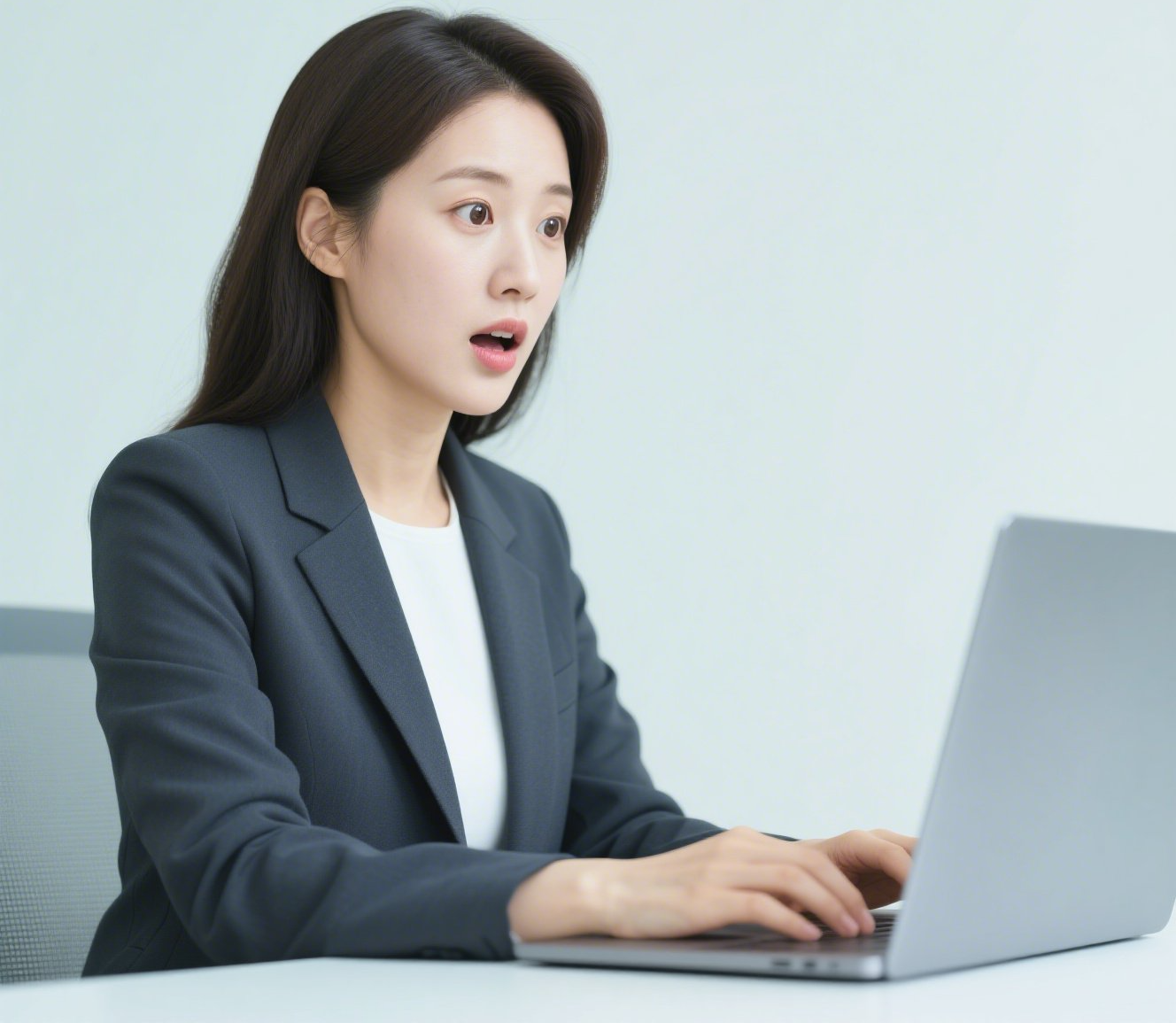 퇴직금 연금화에 놀라는 직장 여성