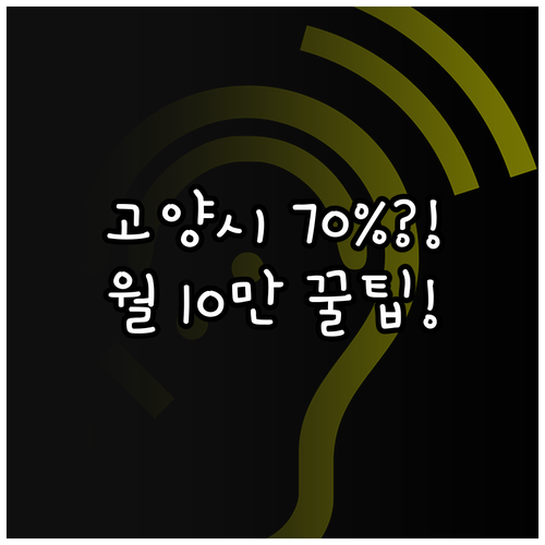 2025년 고양시 장애인 택시비 70..