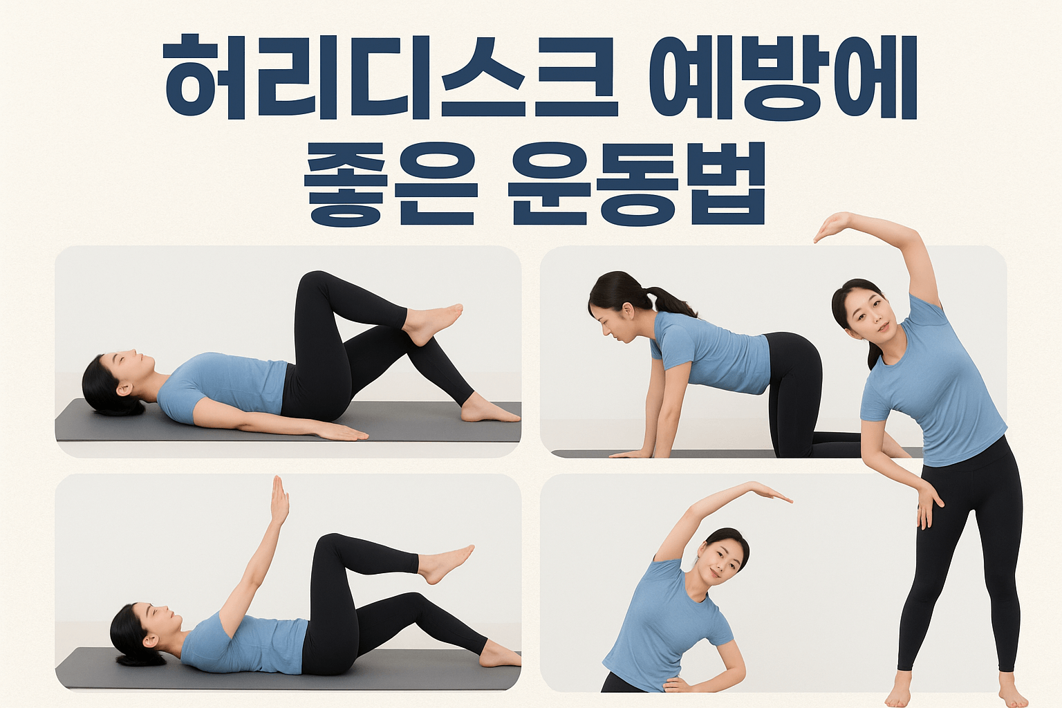 허리디스크 예방에 좋은 운동법 모음