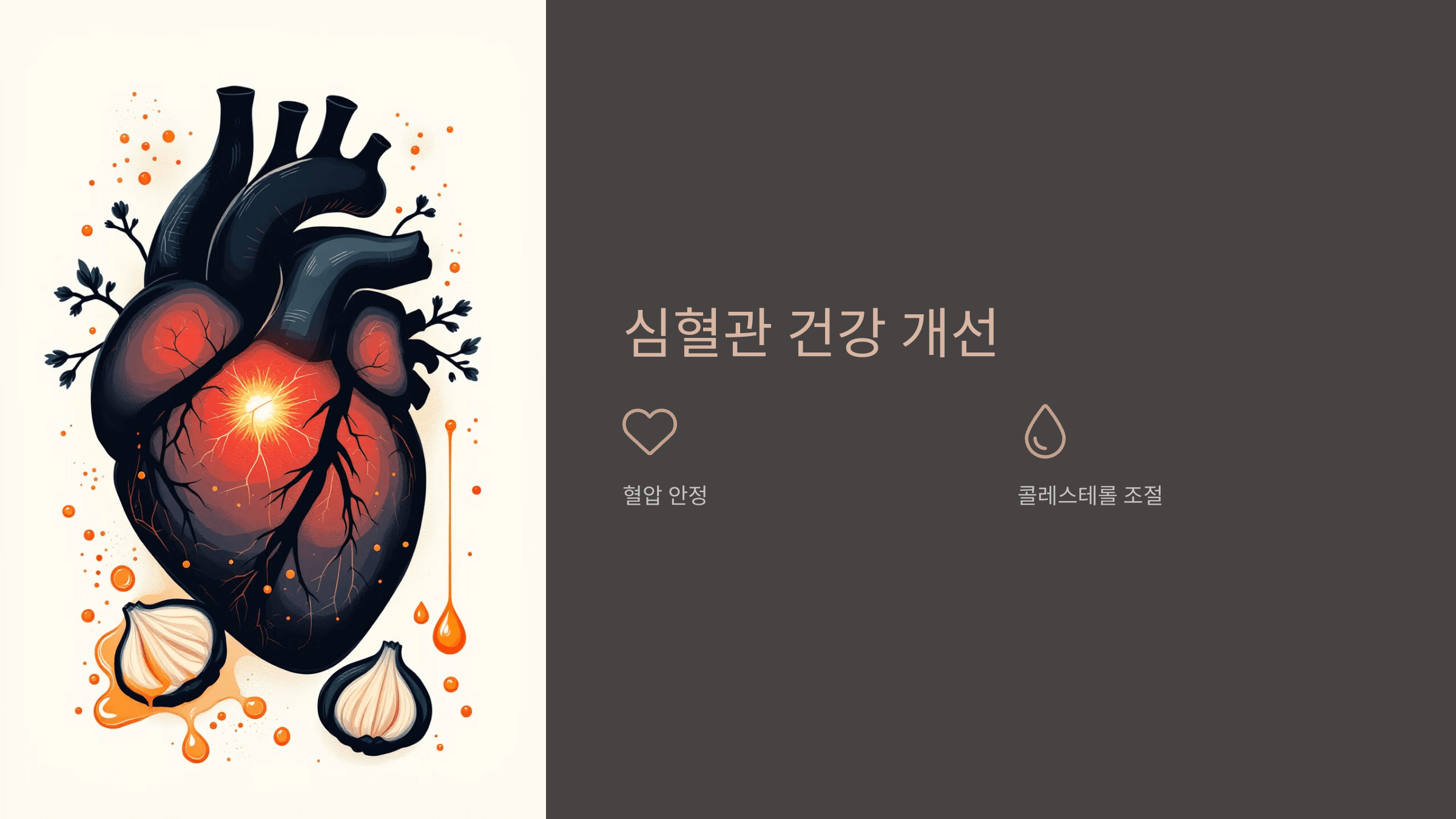 흑마늘 꿀절임 사진입니다.