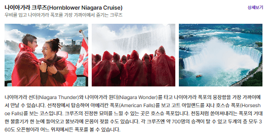 나이아가라 크루즈